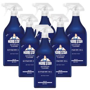 홈스타 욕실용 세정제 500ml x 6개 물때 찌든때 악취제거 욕실 화장실 청소 세제