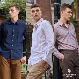 [100/L][런칭가 149000원] USPA 남성 코튼100 옥스포드 셔츠 3종세트