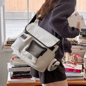 그릿 학생 크로스 메신저백 여행 학교 학원 가방 운동 보조
