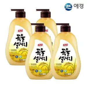 [애경] 트리오 곡물설거지 우리현미 용기 750ml X 4개