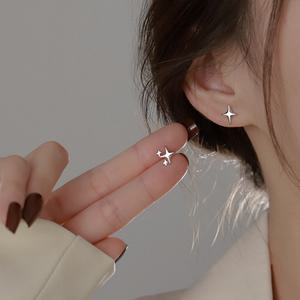 925 실버 언발란스 별 은귀걸이 