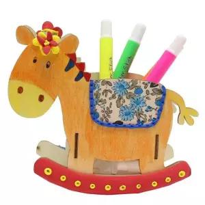 [하프클럽/알티피아]글로벌이지 흔들 목마 연필꽂이 꾸미기 (10인용)