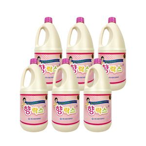 서연 향락스(2L)-6개 살균 표백제 배수관 화장실청소 곰팡이 섬유얼룩제거