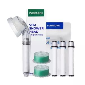 [6개월세트] 비타샤워기+필터1팩+비타필터쌉싸쑥2개