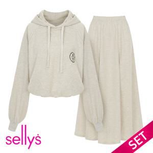 [샐리] 레터링후드밴딩스커트세트_I5A-ISE001