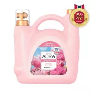 [엘지생활건강]아우라 실내건조 용기 5.7L 대용량 섬유유연제 (윌유메리미 / 스모키머스크 중 택1 )