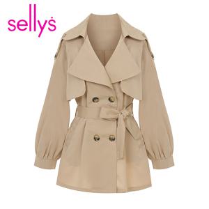 [샐리] 날개리본하프트렌치코트_I5A-CCT001