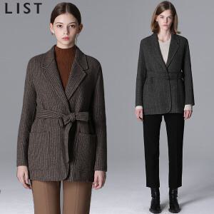 [리스트] 켈리 모던 벨티드 숏 핸드메이드 자켓 (택가격 398000원)