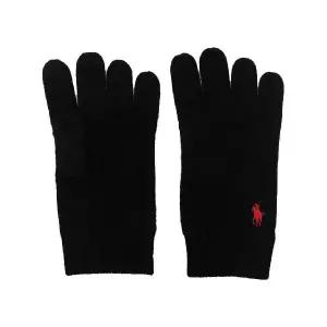 폴로 랄프로렌 로고 자수 울 장갑 710886135001 TP435946650
