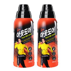 울샴푸 아웃도어, 용기, 800mL, 2개