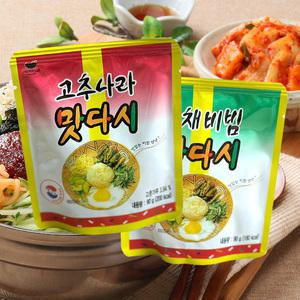 맛다시 90g ( 고추나라x5봉 산채비빔x5봉 )혼합 세트 양념장 마법의소스 군대 군인