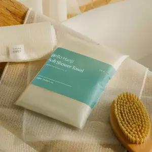 [디어커스]더 부드러운 안녕한지 샤워타월 x3