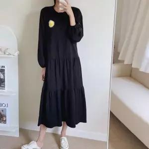 [보리보리/보리맘]긴 스마일 캉캉 수유 원피스 외출 수유복 홈웨어 잠옷 ID700