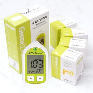 녹십자 그린닥터 혈당측정기 + 시험지 200개 + 침 210개 + 솜 200매 세트