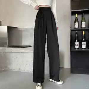 [오노마] ONM 하이웨스트 핀턱 와이드핏 슬랙스 허리 끈 포인트 13222636)