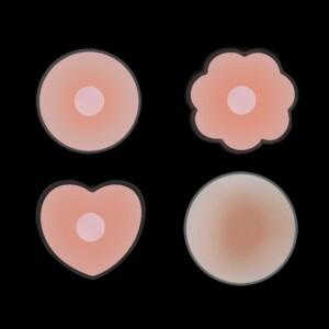 실리콘 고급형 꽃모양 2P 니플 패치 밴드 꼭지 가리개 유두 젖꼭지 패드 가슴 커버 노브라