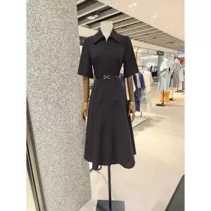 [지고트](광주신세계)JR5E0OP093 [ 칼라넥 플레어 원피스 ]