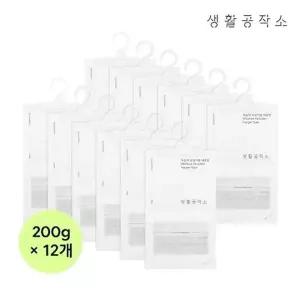 [생활공작소]옷걸이형 제습제 대용량 200g x 12입 (습기제거/곰팡이...