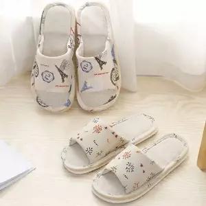 [하프클럽/]마 실내화 층간소음방지 거실화 여름  슬리퍼