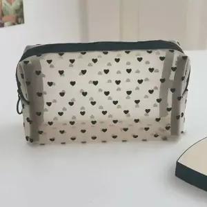 [하프클럽/]내용물이 잘보이는 균형잡힌 사각형 파우치백