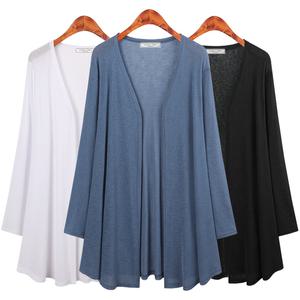 허밍퍼플 여성용 2703 블랑 A 라인 미디 쿨 GD 빅사이즈 여름 시원한 가디건 아이스 셔링 슬림 여성의류