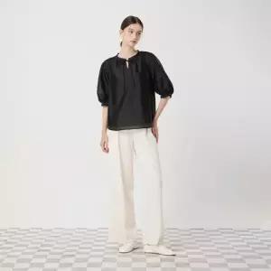 [롯데백화점]씨씨콜렉트 볼륨 셔링 리본 블라우스 (C252MSC032)