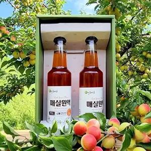 [광양진실매실] 진실매실 매실원액 선물세트(500ml x 2병)
