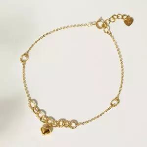 [골드앤] 14K 에뜨왈 하트 팔찌