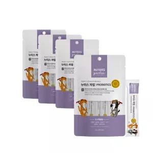 누터스가든 강아지&고양이 간식 츄르 누터스자임 프로바이오틱스 (유산균) 4팩