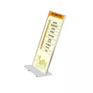 삽입형 입간판 FIS4012 단면형 흰색 철재배너 포스터스탠드