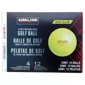 커클랜드 3피스 골프공 옐로우 12개