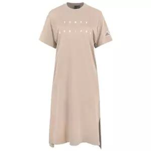 아디다스 여성 WORD 티드레스 루즈핏 반팔 롱 원피스 IA5252
