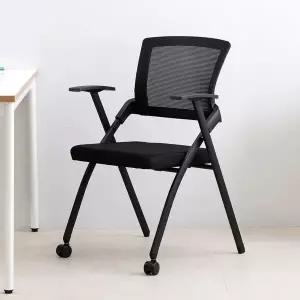 스카이 접이식 의자 2개 간이 사무 회의 학생 공부 컴퓨터 메쉬 편한 등받이 쿠션 체어