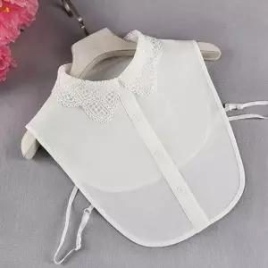 자수 펀칭 넥케이프 페이크 카라 이너셔츠 이너카라 넥케이프 이너카라 레이어드카라