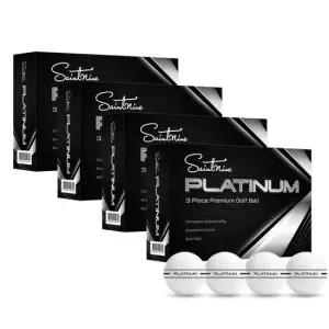 플래티넘 3피스 시그니처 블랙라인 고반발 저압축 골프공 48구