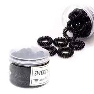 스프링 머리끈 소형 1세트(25개) 전화선 헤어고무줄