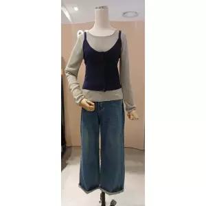 [파프리카](광주신세계)루미앤플로페미닌.니트 뷔스띠에 베스트 풀오버세트SK3AA904J