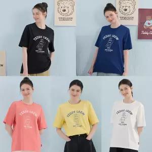 테디크루 써퍼 테디베어 자수 티셔츠 5종 (TT09W-5)