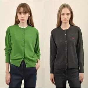 갤러리아 올리비아로렌 이중넥 배색 가디건 VOBBC4W9131/4