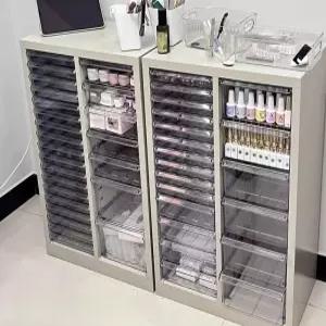 네일샵 서랍장 립스틱 수납 진열장 네일아트 서랍 높이