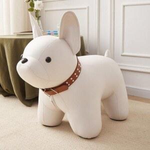 강아지 동물스툴 거실 원목 의자 용 책상용 낮은 가정용 스툴 캐릭터 풋스톨