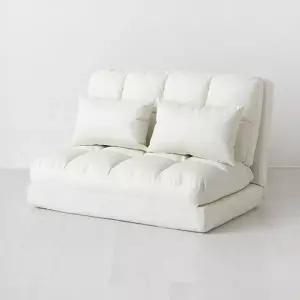 [마켓비]앰보 2인 좌식 소파베드 밀크 3239.5694