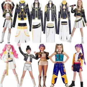 케이팝 데몬헌터스 코스튬 코스프레 할로윈 어린이 헌트릭스 파티 루미 연말 의상 이벤트