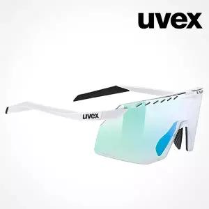 우벡스 고글 페이스 스테이지 V 화이트 / 그린 변색 P0000GSO 스포츠 선글라스