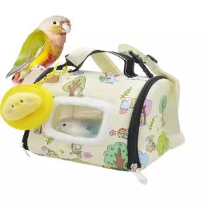 앵무새이동가방 겨울 보온 케이지 새둥지 방한 휴대용 커버