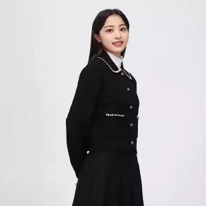 [케네스레이디](신세계 사우스시티)[BYLYNN] 자바라 포인트 카라 가디건 EKCDOK0200