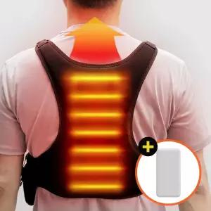 국산 발열조끼+보조배터리 블랙젠 USB 온열 열선조끼 카본필름 슬림 멜빵형 겨울 방한 면발열 세탁