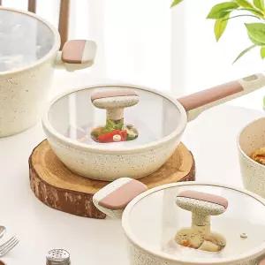 델라고 바닐라빈 세라믹 궁중팬 / 멀티 소테팬 튀김 웍 냄비