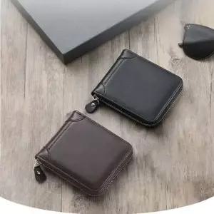 남성 2컬러 수납력 좋은 지퍼 동전 반지갑 쌈지반지갑