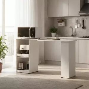 슬라이딩 확장형 전자렌지대 조리대 전자레인지대 주방가구 선반 레인지대